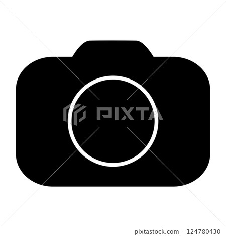 Camera icon black 124780430