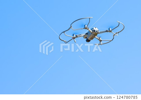 Drone flight scene (top right) Drone flight scene (top right) 124780785