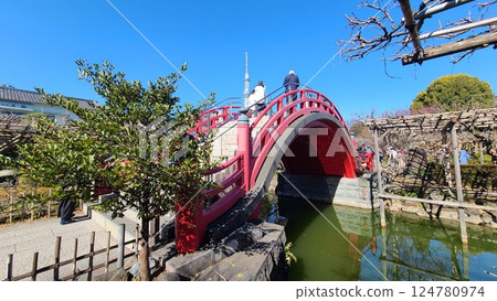 龜戶天神太鼓橋 男橋 龜戶天神太鼓橋 男橋 124780974