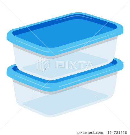 兩個堆疊的特百惠 124781538