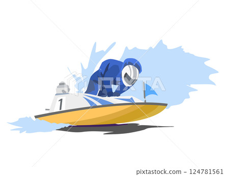 賽艇比賽（藍色） 124781561