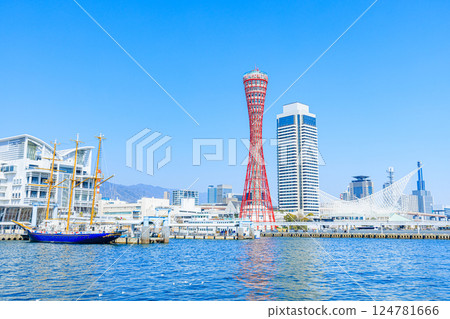 兵庫縣神戶市神戶港的春天 兵庫縣神戶市神戶港的春天 124781666
