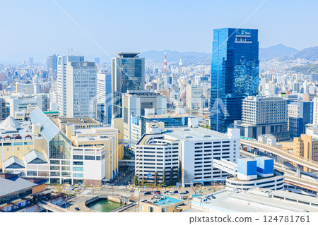 View from Kobe Port Tower, Kobe, Hyogo Prefecture View from Kobe Port Tower, Kobe, Hyogo Prefecture 124781761