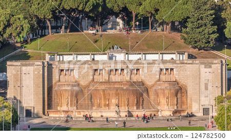 Fonte Luminosa fountain timelapse. Alameda public park in the city center. Lisbon. Portugal. Fonte Luminosa fountain timelapse. Alameda public park in the city center. Lisbon. Portugal. 124782500