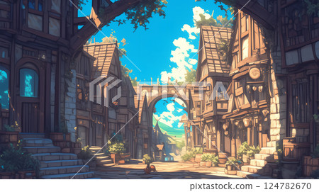 Medieval European Streets_005 124782670