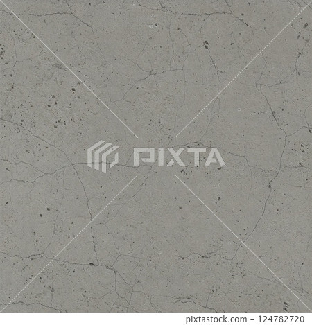 Gray Concrete Texture with Fine Cracks and Dots 124782720