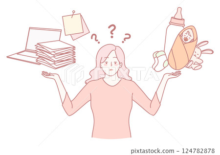 Successfully Balancing the Challenges of Work and Parenting Responsibilities in Life 124782878