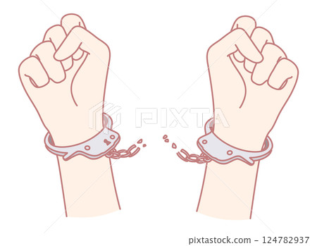 Breaking Free from Chains A Powerful Symbol Representing Liberation and Empowerment Breaking Free from Chains A Powerful Symbol Representing Liberation and Empowerment 124782937