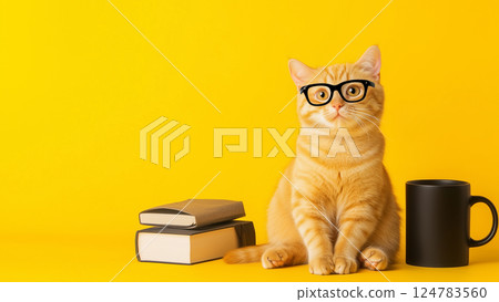 cat, pussy, orange tabby 124783560