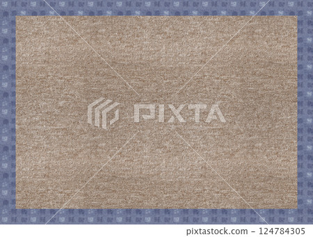 Seamless beige and blue carpet rug texture background from above Seamless beige and blue carpet rug texture background from above 124784305