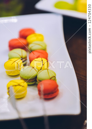 Macaroon dessert buffet Macaroon dessert buffet 124784330