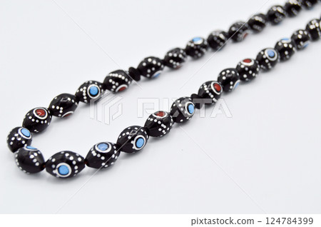 Black and silver beads sequenced, short rosary, tespih tesbih Black and silver beads sequenced, short rosary, tespih tesbih 124784399