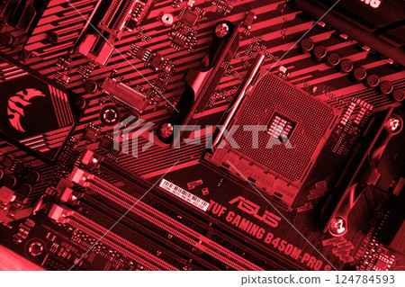 Enjoy exceptional performance with the Asus Tuf Gaming B450M Pro S Gaming motherboard. August 27 2022 Istanbul Turkey 124784593