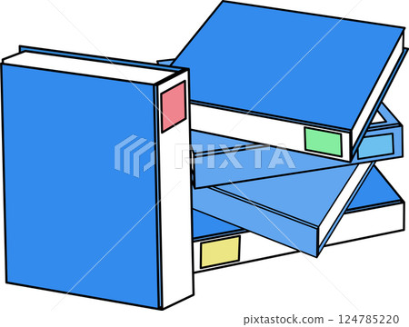 成堆的文件 成堆的文件 124785220