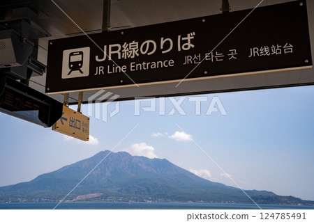 從仙岩園站看到的櫻島（鹿兒島市） 124785491