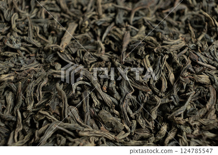 Loose leaf black tea, macro texture 124785547