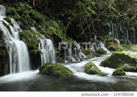 Underground water from Mototaki Falls after the rain 124786036