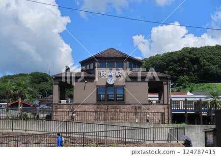 Railway Kagoshima Prefecture Ibusuki Makurazaki Line Makurazaki Station Station building distant view 2020 124787415