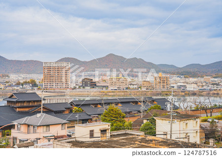 Scenery around Inuyama Castle in Inuyama City (Aichi Prefecture) 124787516