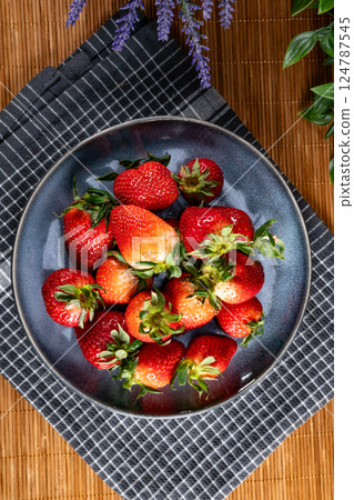 Fresh ripe organic strawberry. Fresh ripe organic strawberry. 124787545
