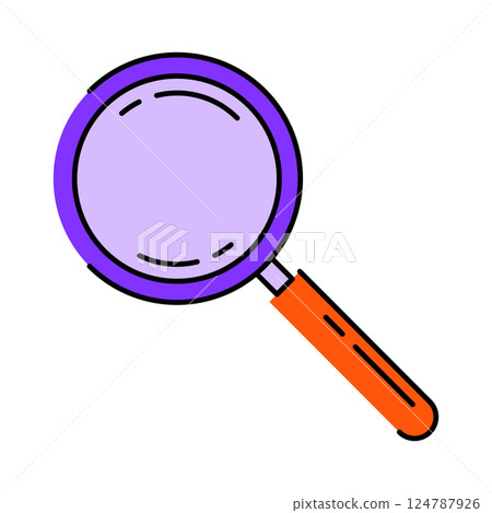Magnifying glass icon in isometry. Image for website, app, logo, design. 124787926