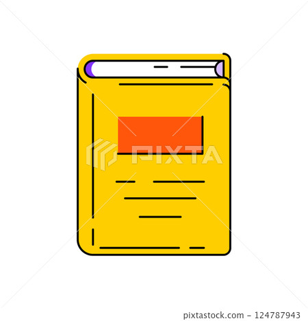 Illustrations of book. Image for education and school. 124787943