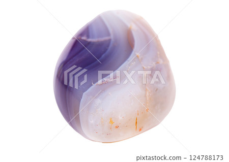 Yellow, brown Agate breed mineral stone a white background Yellow, brown Agate breed mineral stone a white background 124788173