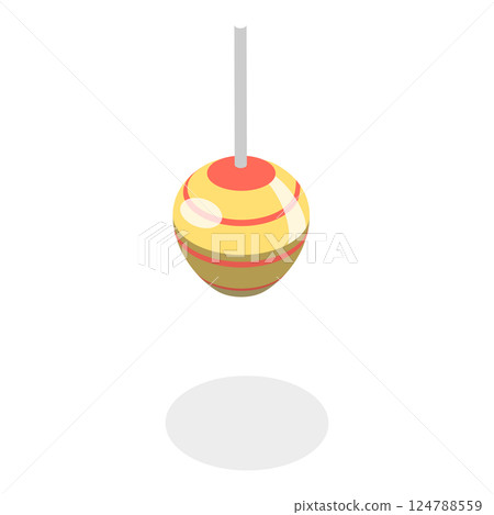 3D Isometric Flat  Set of Different Interior Lights. Item 3 124788559