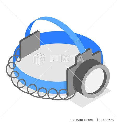 3D Isometric Flat Set of Flashlights. Item 1 3D Isometric Flat Set of Flashlights. Item 1 124788629
