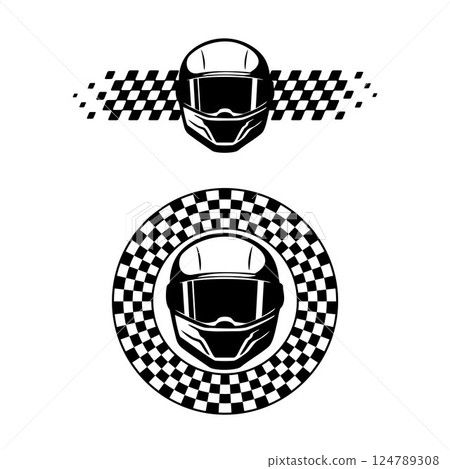 Sport racing helmet design 124789308