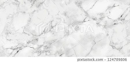 This stunning white marble texture showcases seamless patterns, perfect for adding elegance and sophistication to various creative designs 124789806