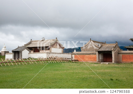 Erdene Zuu monastery view, Mongolia landmark 124790388