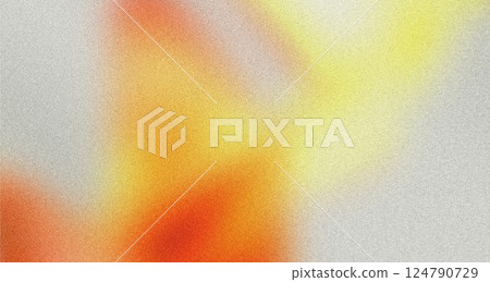 Abstract Gradient Film Grain Texture with Rich Orange and Black Tones Background. Colorful Abstract Soft Gradient Noise Texture In Warm Cool Green-Yellow Hues Background. Noise Red-Blue Backdrop 124790729