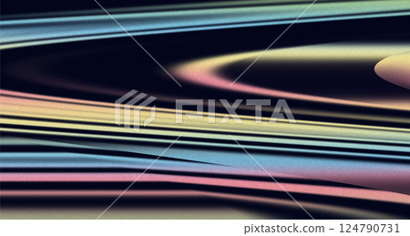 Abstract Orange, Yellow, and Blue Gradient Retro Grainy Noise Effect Background. Red, Purple, and Pink Dynamic Gradient Grainy Futuristic Backdrop. Abstract Gradient Noise Texture Background 124790731