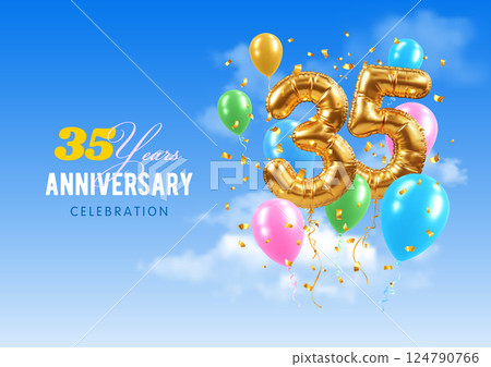 35th Year Anniversary Celebration Template 35th Year Anniversary Celebration Template 124790766