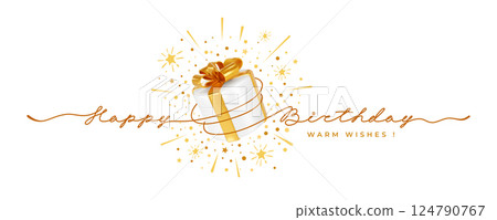Happy Birthday Greeting Card Template 124790767