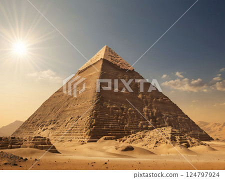 埃及金字塔 埃及金字塔 124797924