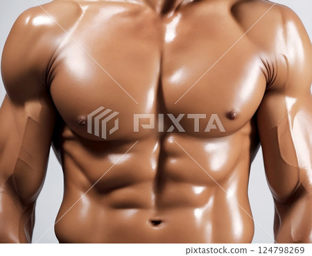 Well-trained male body 124798269