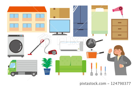 新生活用品插圖 124798377