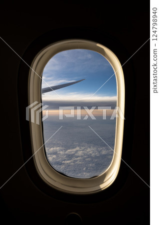 View from the airplane window 124798940