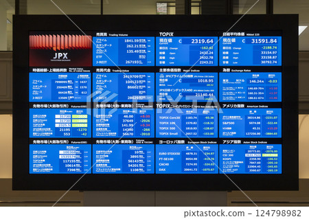 Stock prices plummet and the yen strengthens due to the impact of the Trump tariff shock (TSE Arrows Multi Display) 124798982