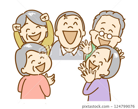 微笑老人溝通 微笑老人溝通 124799076