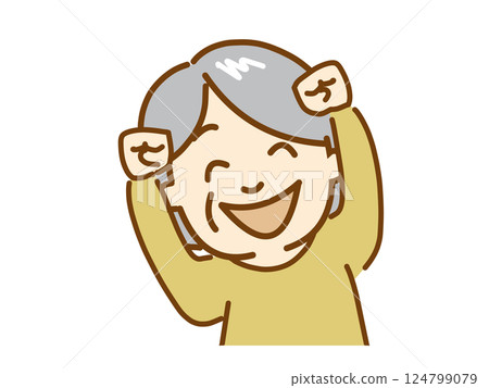 Smiling elderly people, communication 124799079