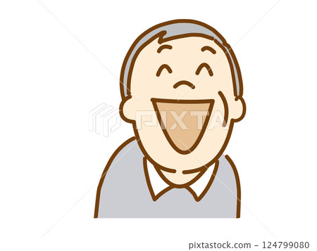 微笑的老人,溝通 微笑的老人,溝通 124799080