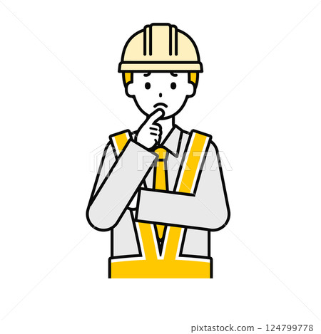 Upper body pose_simple traffic control man 13 124799778