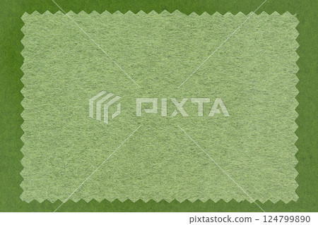 Japanese paper and origami frame background material (green frame) 124799890