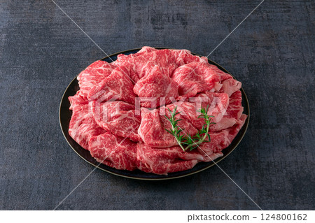 Domestic Japanese Black Beef Loin Sliced 124800162