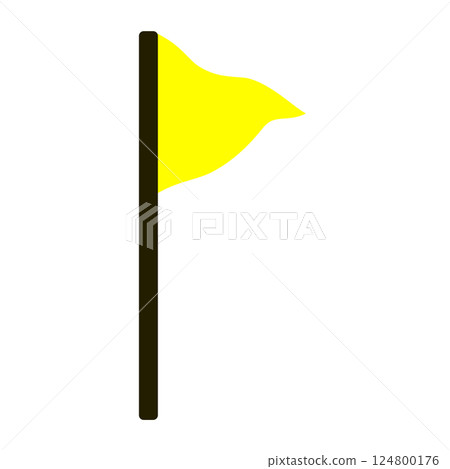 簡單旗幟黃色 124800176