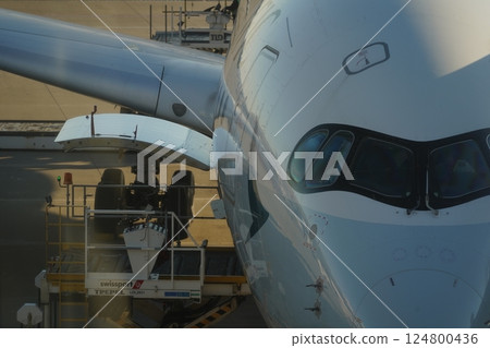 飛機裝卸 124800436