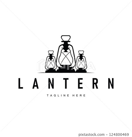 graphic symbol design hand drawn logo lantern lamp simple minimalist with antique old concept illustration template graphic symbol design hand drawn logo lantern lamp simple minimalist with antique old concept illustration template 124800469